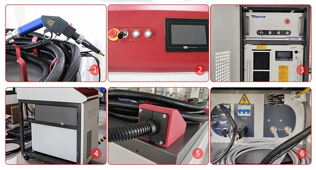 China Handheld 1000W 1500W Laser Spot Welder Welding Soldering Machine with Wire Feeder