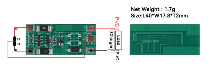 Lws 2s 3A Li-ion Lithium Battery 7.4V 18650 2s Charger Protection Board PCM BMS for Li-ion Lipo Battery Cell Pack