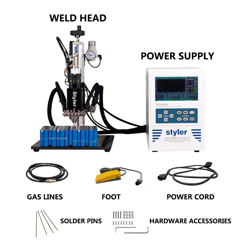 AC Double Pulse Spot Welding Machine Lithium Ion Battery Pack Spot Welder