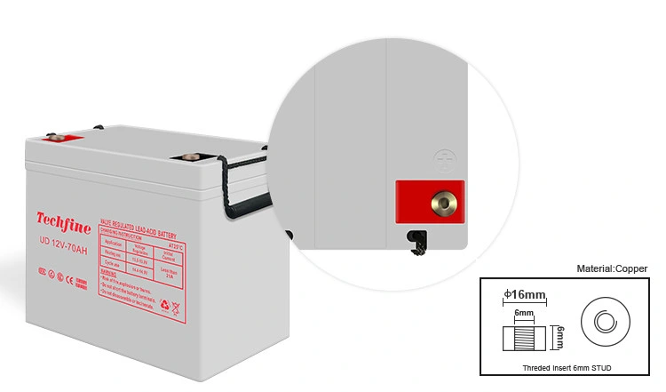 Techifine Factory Price 12V 200ah Value Regulated Battery Management System for BMS Lead Acid UPS 12V7ah 9ah Deep Cycle Solar Storage Battery