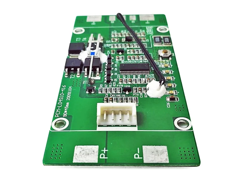 4s 10A BMS for 14.4V 14.8V Li-ion/Lithium/Li-Polymer 12V 12.8V LiFePO4 Battery Pack with Smbus and Ntc (PCM-L04S10-416)