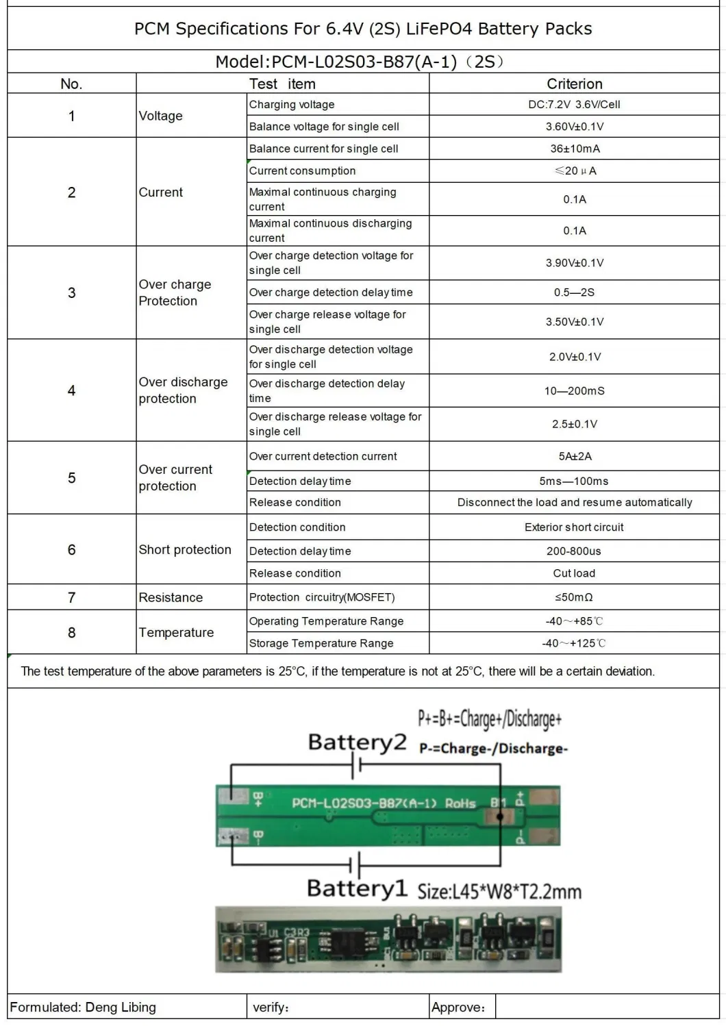 Manufacturer Supply 5% off RoHS Smart BMS 2s PCM Balance Battery Management System for LiFePO4/Li-ion Battery Pack