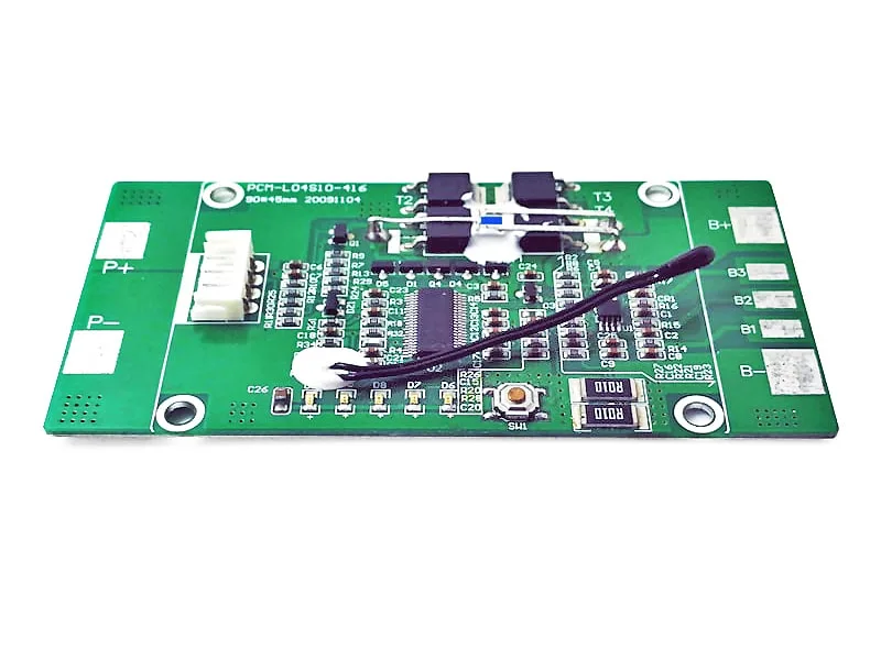 4s 10A BMS for 14.4V 14.8V Li-ion/Lithium/Li-Polymer 12V 12.8V LiFePO4 Battery Pack with Smbus and Ntc (PCM-L04S10-416)