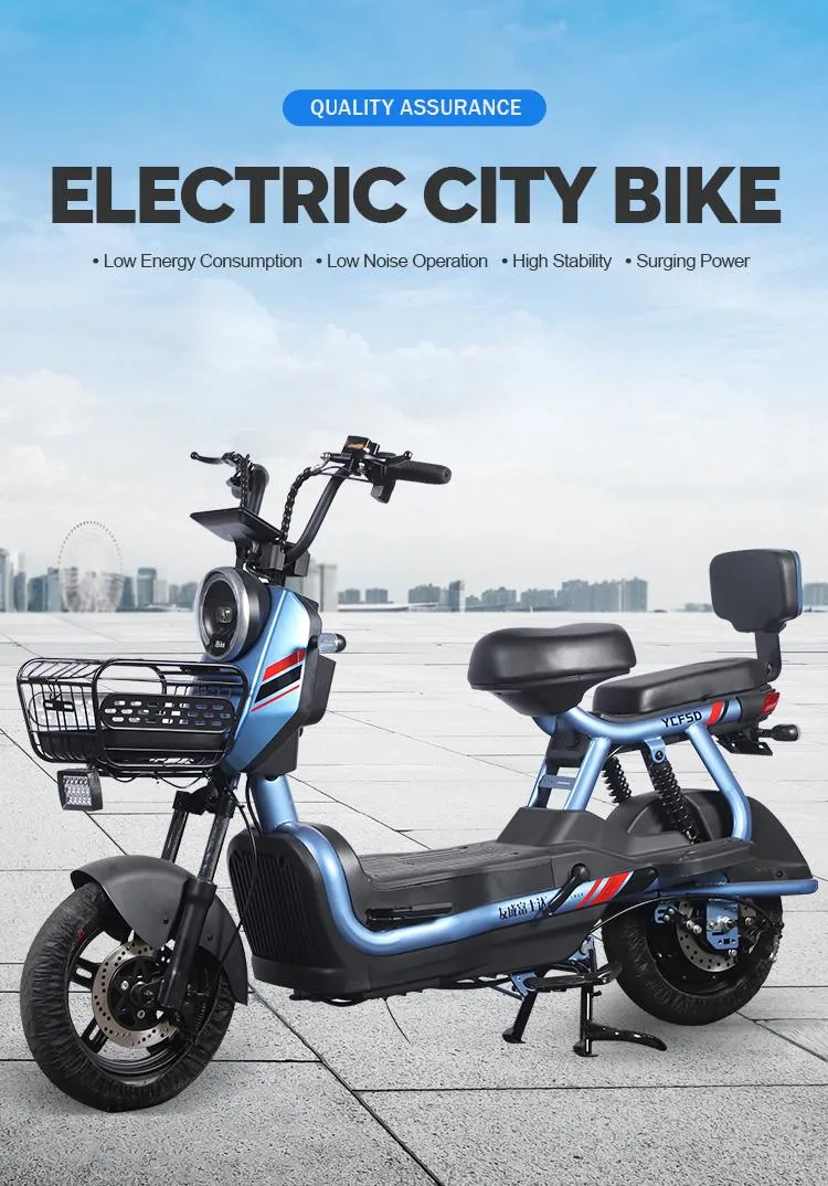 Battery E Bike Scooter 350W 500W 600W 800W 48V 36V Mini Portable Adult Beautiful Folding Lithium Ion Fat Tire CE Electric Bicycle