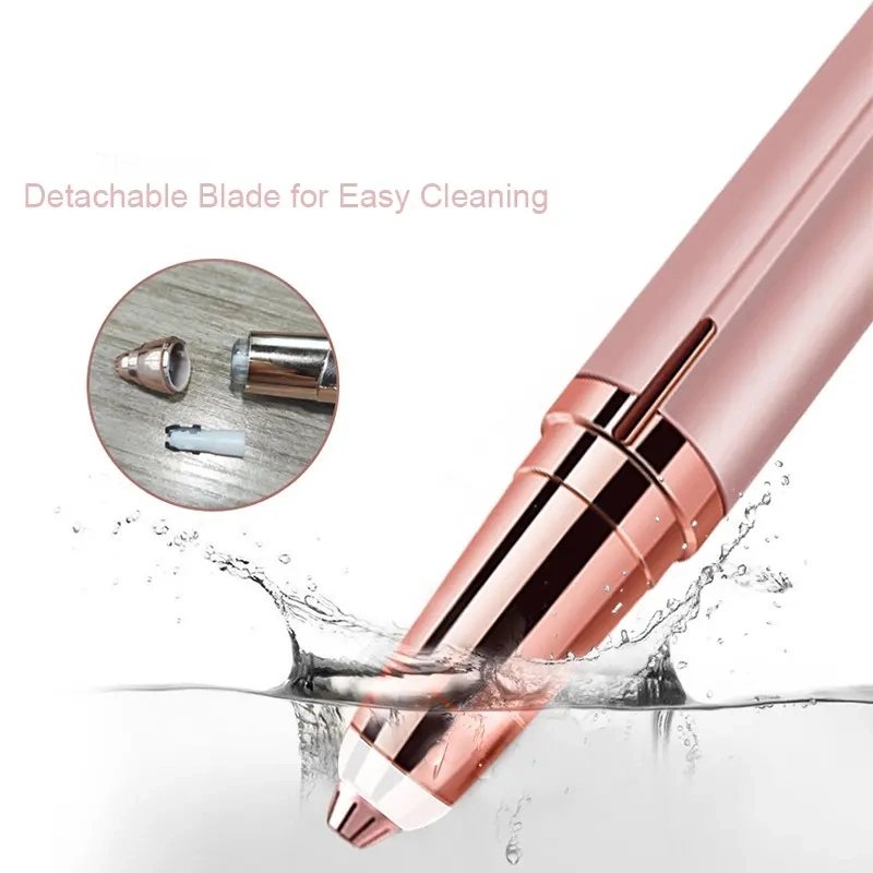 USB Charging Battery Eyebrow Hair Remover Painless Brow Makeup Shaver Razor Tool Facial Lip Nose Hair Mini Eyebrow Trimmer