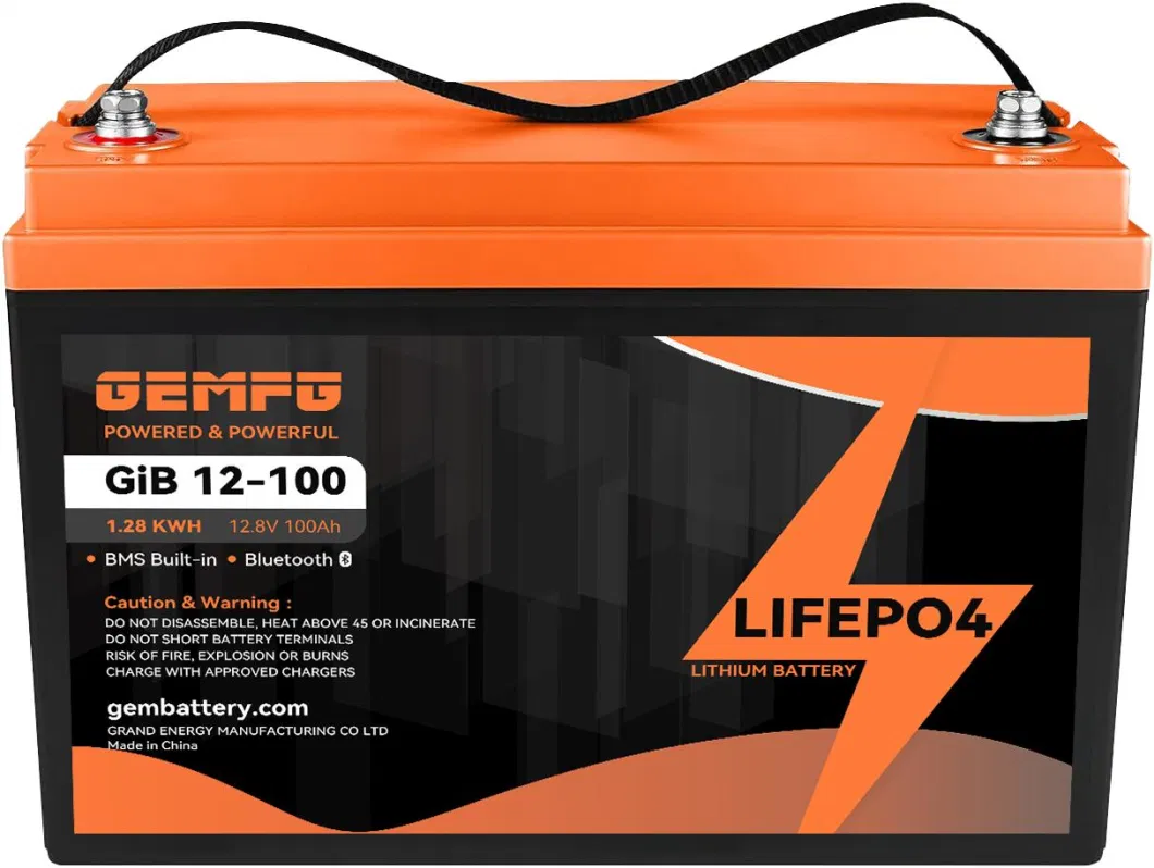 GEM BATTERY Lithium LiFePo4 12.8V100AH Battery - SwiftFlow Energy Storage