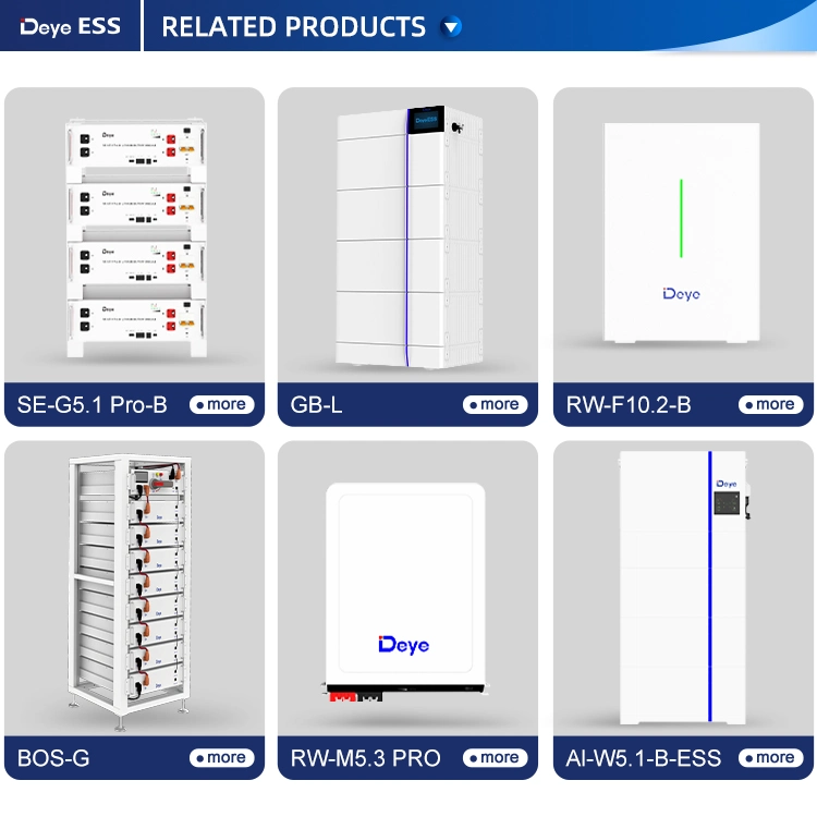 Deye Ess RW-M6.1-B Pollution-Free Home Solar with LiFePO4 Lithium Battery Energy Storage