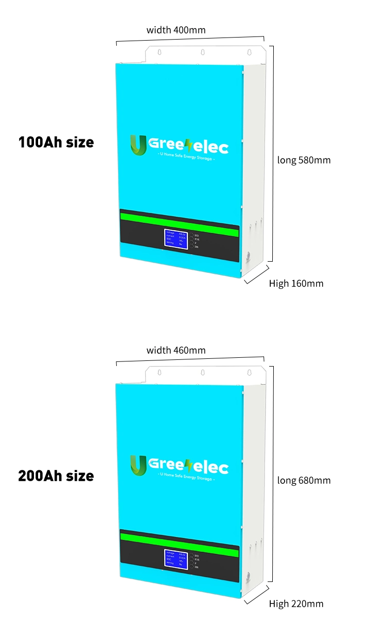 U-Greenelec 48V 100ah Lithium Ion Battery Pack Home Solar Energy Storage