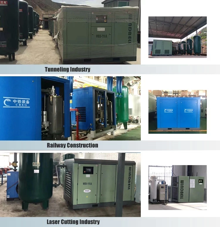 China 10 Bar Screw Air Compressor Small Price for Sale