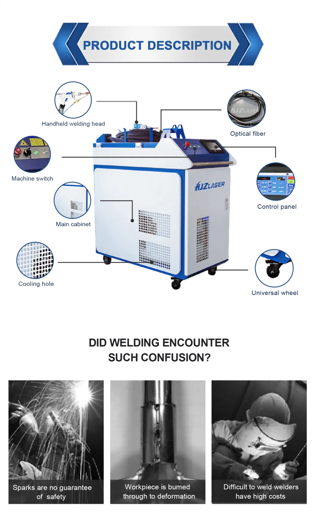 2000W Raycus Max Jpt Ipg Dental Titanium Stainless Steel Fiber Laser Welding Machine Price 1000W 1500W Metal Aluminium Auto Robo Battery Spot Worktable Welder