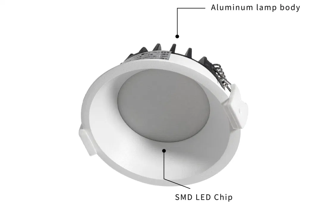 How Bright LED Recessed Downlight Modern Aluminum Spotlight Commercial Ceiling Recessed Down Light