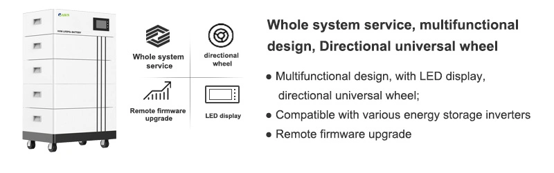 Stackable High Voltage 150V 200V 250V 300V 400V 500V 50ah 100ah LiFePO4 Cells Lithium Ion Module Home Inverter Solar Energy Storage System Battery