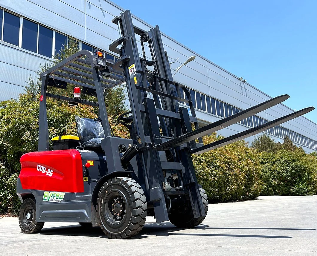 Material Handling Equipment Forklift 2t 3t 4t 5t Capacity Battery Operated 4 Wheel Drive Electric Forklift