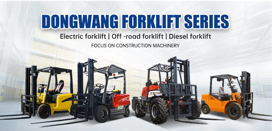 Material Handling Equipment Forklift 2t 3t 4t 5t Capacity Battery Operated 4 Wheel Drive Electric Forklift