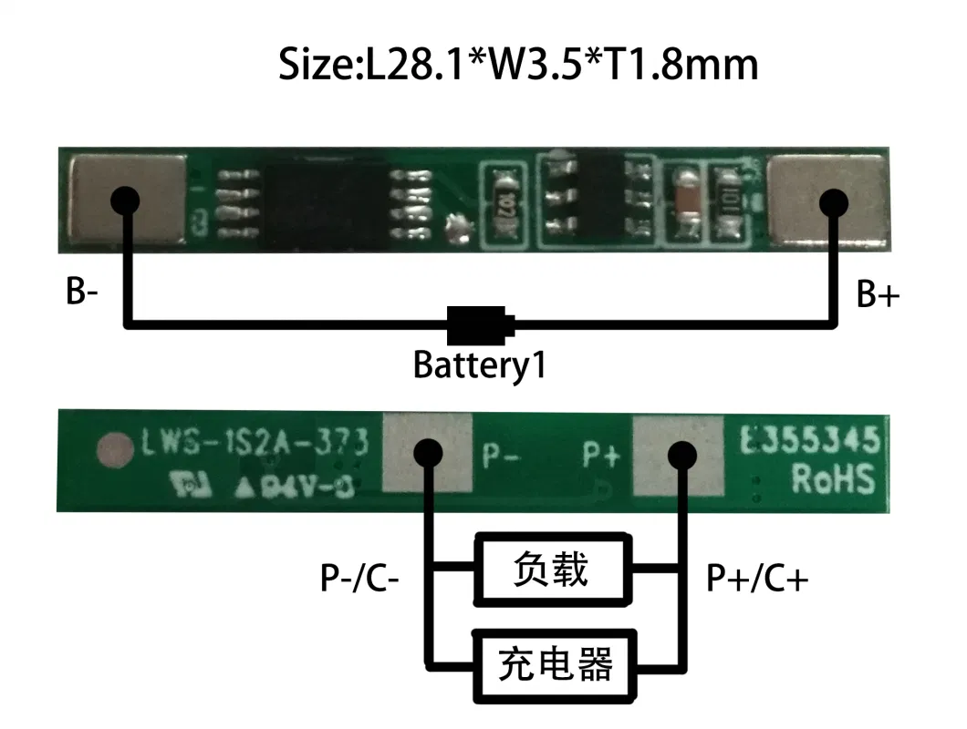 Factory 1s 3.7V 18650 Battery BMS for Lithium Battery Protection Board