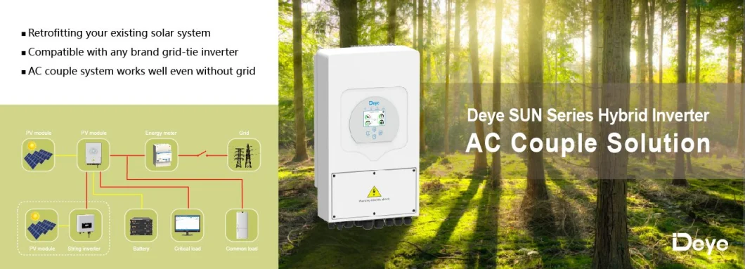 New 8-12kw Solar Inverter MPPT Controller Charge Battery Inverter Three Phase 240A 48V Solar System