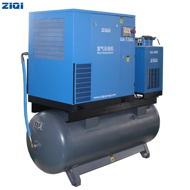 Basic Type 5.5kw Single Air Screw Type Air Compressor for Small Industry