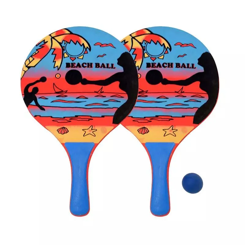 High Quality Cheap Price 38*24*0.8cm Color Printing MDF Wooden Beach Racket