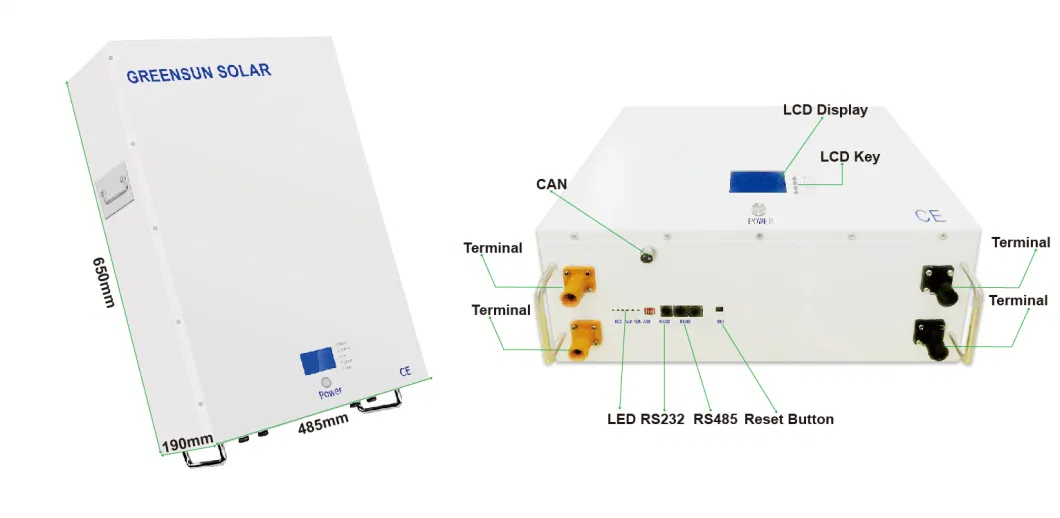 Lithium Powerwall 10kwh 15kwh 20kwh Power LiFePO4 Battery 48V 100ah 150ah 200ah Home Solar System Battery Power Storage Wall