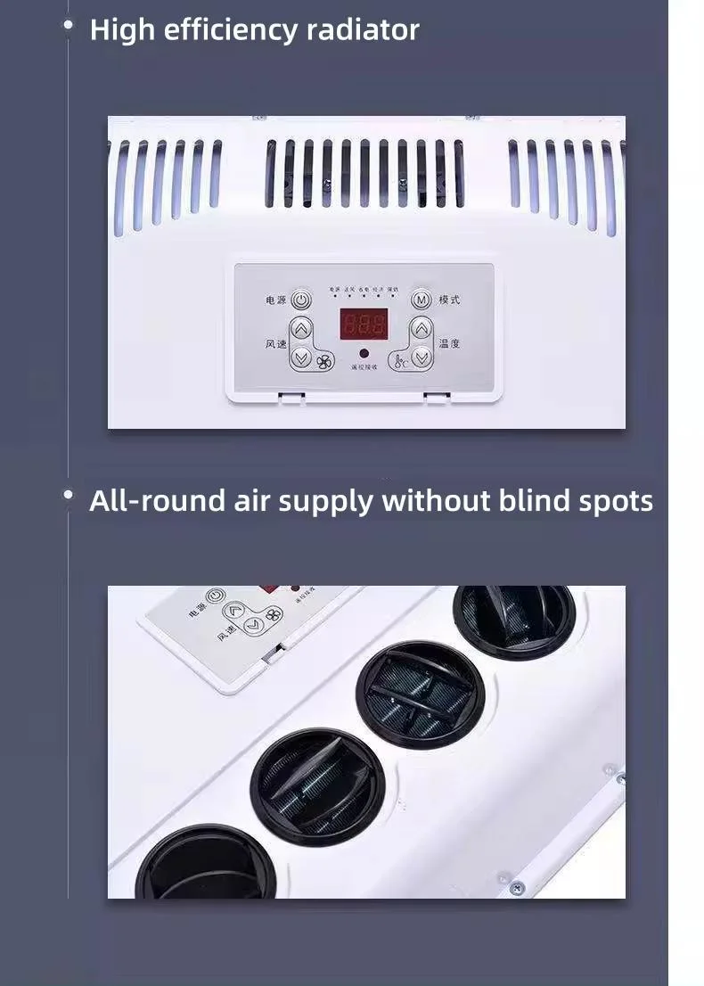 Split Car Air Conditioner 24V Metal Outdoor Unit Air Conditioning Set 12V Truck Air Conditioner