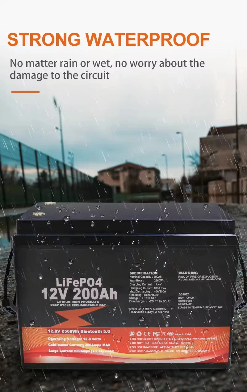 Wholesale 12V 200ah LiFePO4 Battery Power Inverter 12V to 110V Psoriasis Lithium LiFePO4 12V