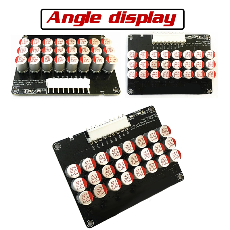 2s 4s 14s 16s 24s 1A 2A 5A Equalizer BLE Display APP BMS Li-ion Lipo Lto LiFePO4 Battery Cell Active Equalizer Balancer