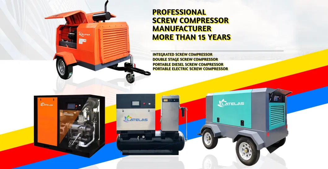 Small Electric Screw Air Compressors Compressor 20HP 180psi for Sale