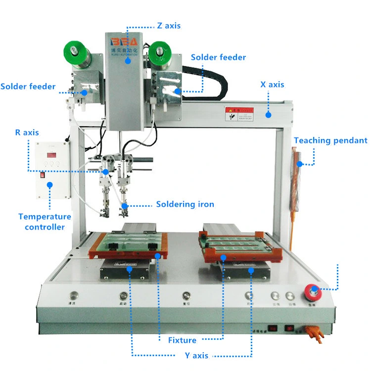 Factory Direct Price Auto Soldering Wire Machine with Soldering Dispenser High-Power Soldering Equipment Spot Welding Machine PCB Circuit Board Automatic Solder