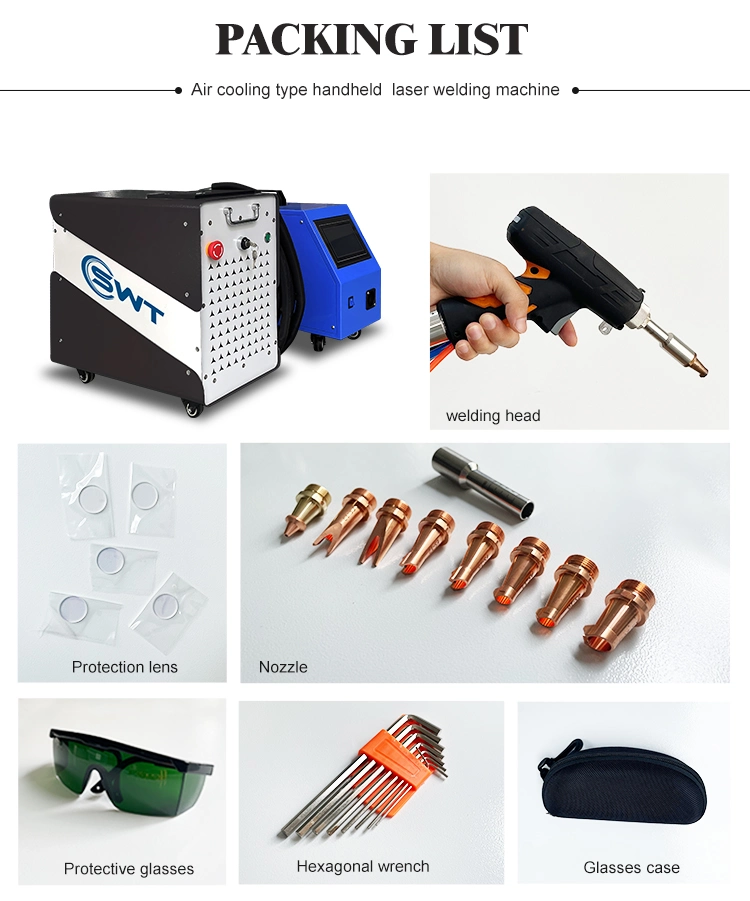 Handheld 1000W 2000W 3000W Fiber Welder Cutting Cleaning 3 in 1 Laser Welding Machines Price for Steel Metal Stainless Aluminum