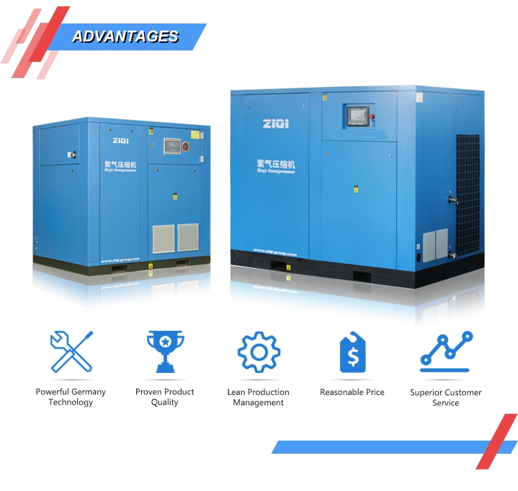 Industrial High Pressure Small Volume Heavy Duty Stationary AC Electric Three Phase 20 Bars - 30 Bars Rotary Screw Air Compressor Machine Price for Laser