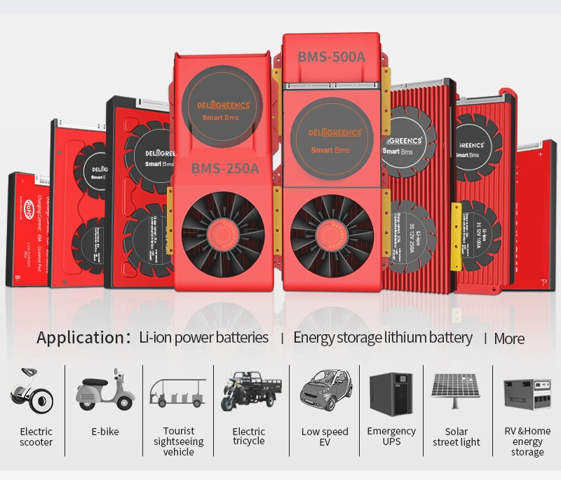 Daly LiFePO4 Li Ion BMS 16s 24s 24V 36V 48V 150A 300A for with Balance Function High Voltage Dali BMS