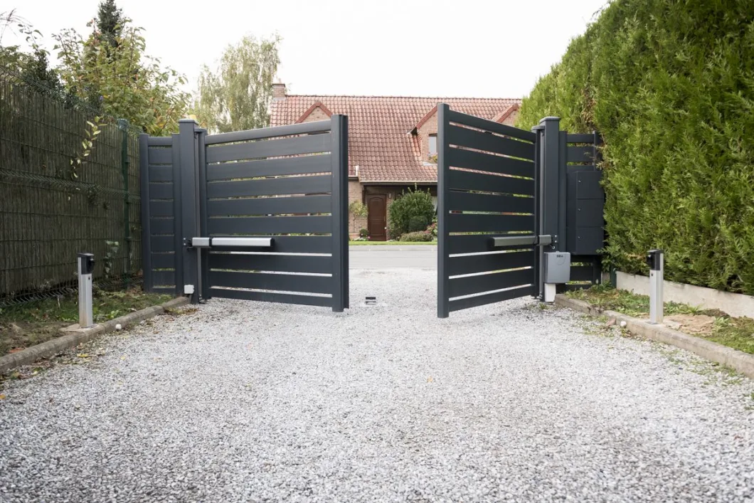 House Garden Metal Main Gates Customized Designs Aluminum Driveway Gate