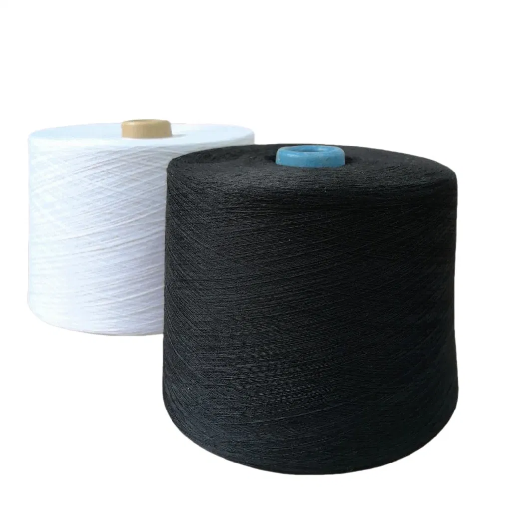 21s/32s/40s/16s Spun Polyester Yarn for Fabric Socks Underwear Sweater