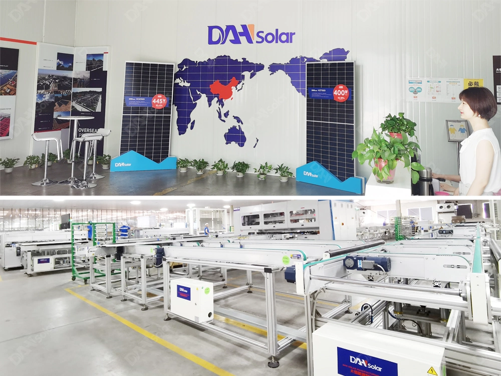 Dah Solar Wholesale Solar Panel 10bb Solor Panel Full Black Frame Solar Panels 600W Price