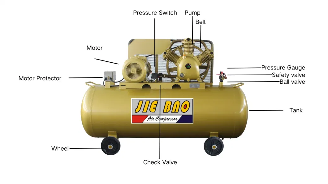 Jiebao Air Compressor Machine Prices / 220V Air Compressor / Small Electric Portable Air Compressor