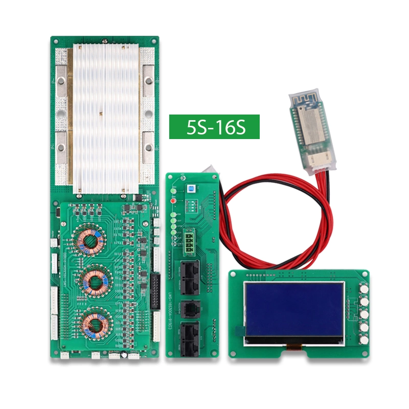 Lws 4s 8s 12s 16s 50A 100A 200A 300A Smart LFP Li-ion Protection Board BMS for E-Bike