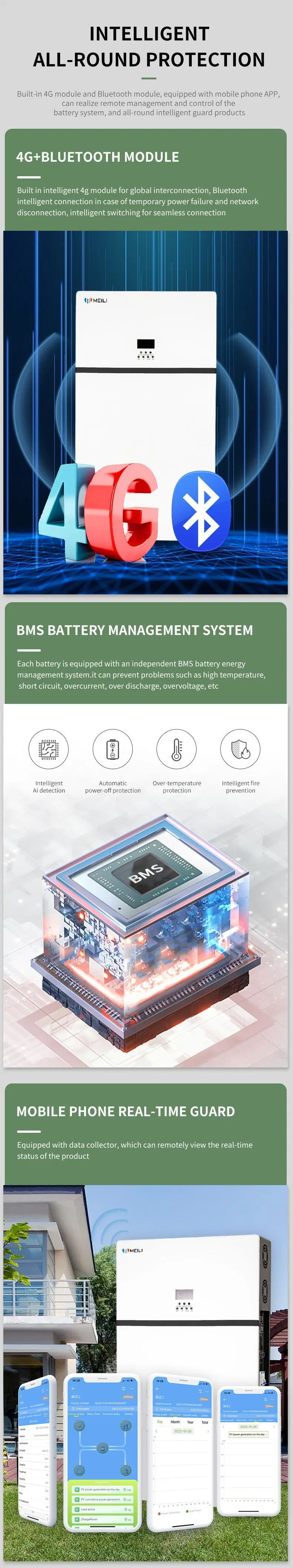 Lithium Battery 5kw/10kwh Energy Storage Battery and Inverter All in One