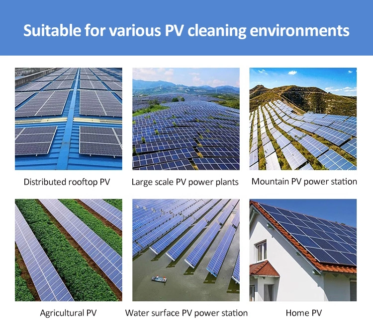 Panel Cleaning Machine Single Head Photovoltaic Lithium Battery Brushless Cleaning Machine 3.2/5.5/7.2m Brush