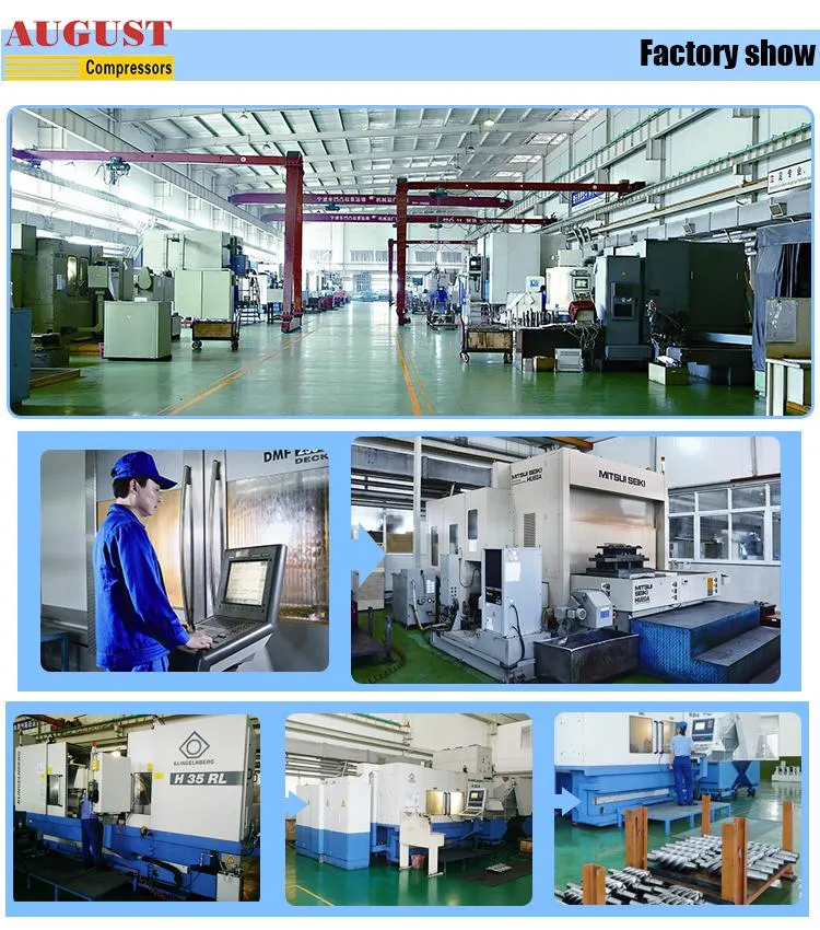 August Small Air Cooled Screw Compressor Manufacture with Factory Price