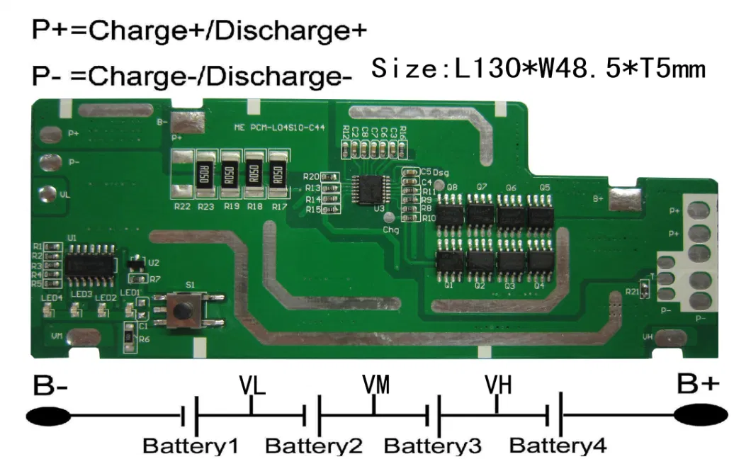 Manufacturer Supply 3s 4s 12V Management System BMS with Bluetooth APP for Li-ion/LiFePO4 Battery Pack