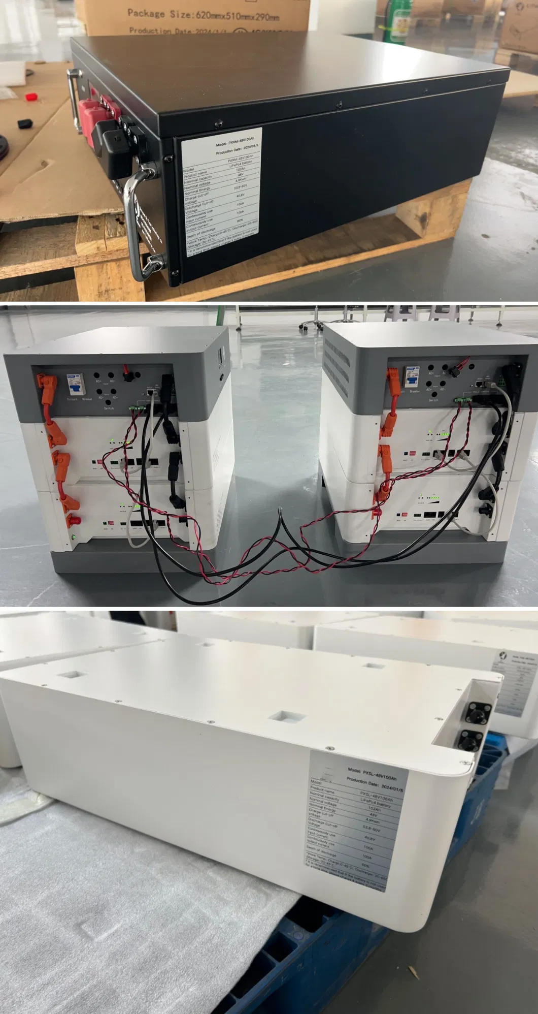 High Voltage Storage Lithium Battery Pack Battery Stacked Home Energy Storage