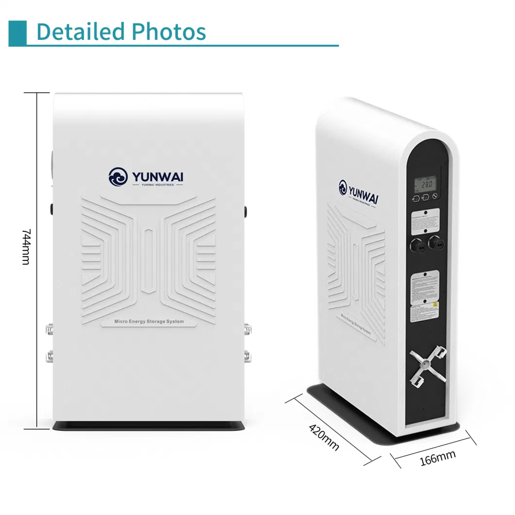 IP54 Hybrid Grid Energy Lithium Battery with Micro Inverter Balcony Storage System