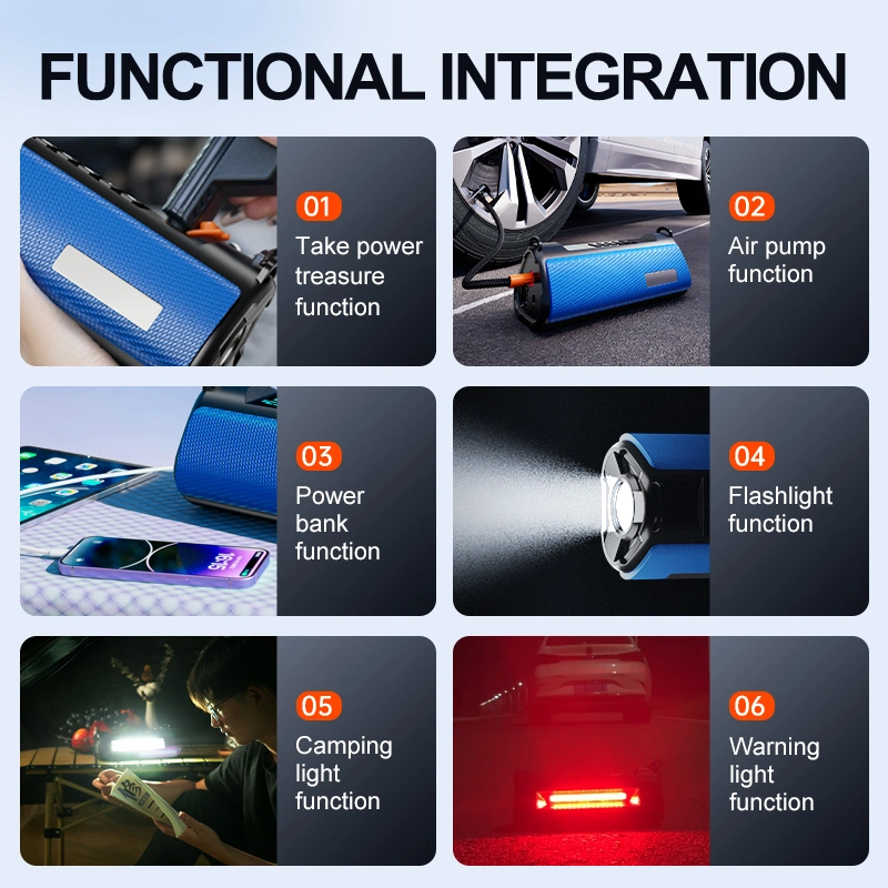 10000mAh 12V Multi-Function Portable Car Emergency Battery Booster Power Bank Jumper Pack Car Jump Starter