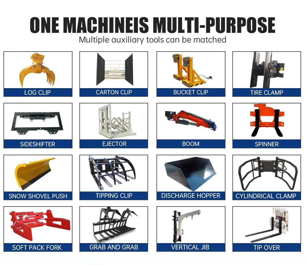 Material Handling Equipment Forklift 2t 3t 4t 5t Capacity Battery Operated 4 Wheel Drive Electric Forklift