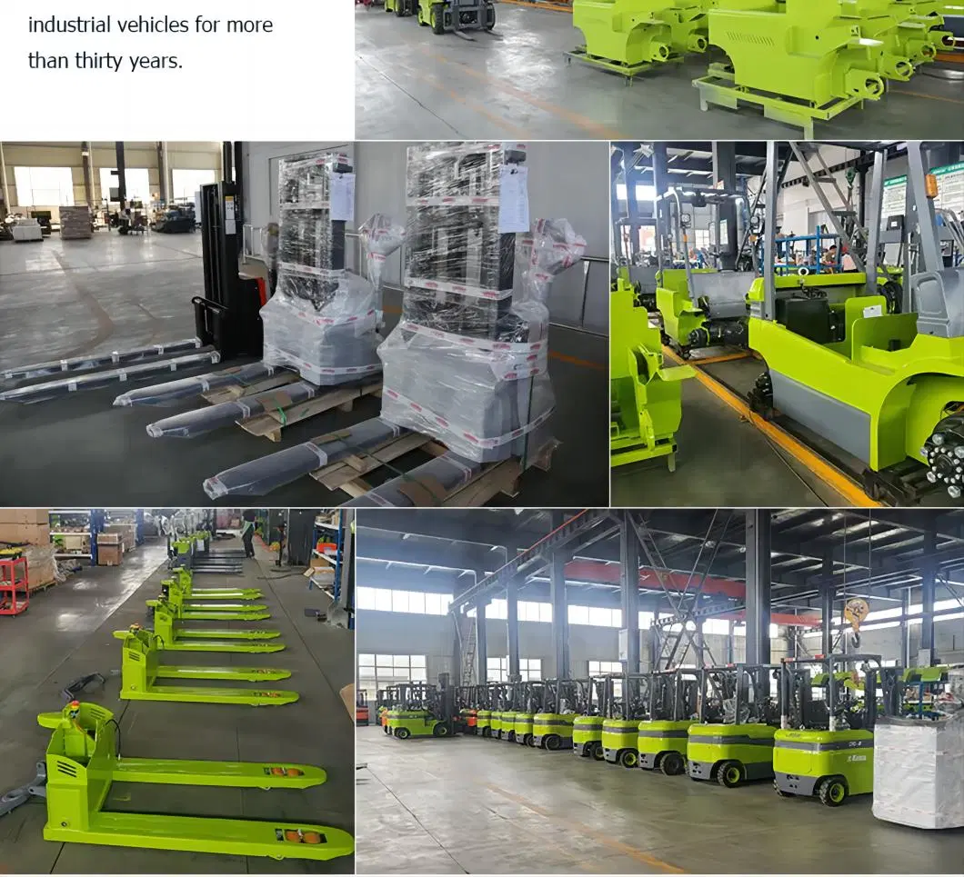 Semi -Electric Auto Pallet Stacker Semi Automatic Forklift Semi-Stacker1t 1.5t 2t Battery Operated Stacker 3m 4m 5m Lift