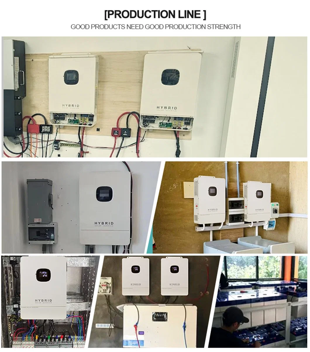 Solar Hybrid Inverters 3kw 5kw Hybrid Split Single Phase Grid-Tie Inverter 15kw Solar Inverter with Inbuilt Battery