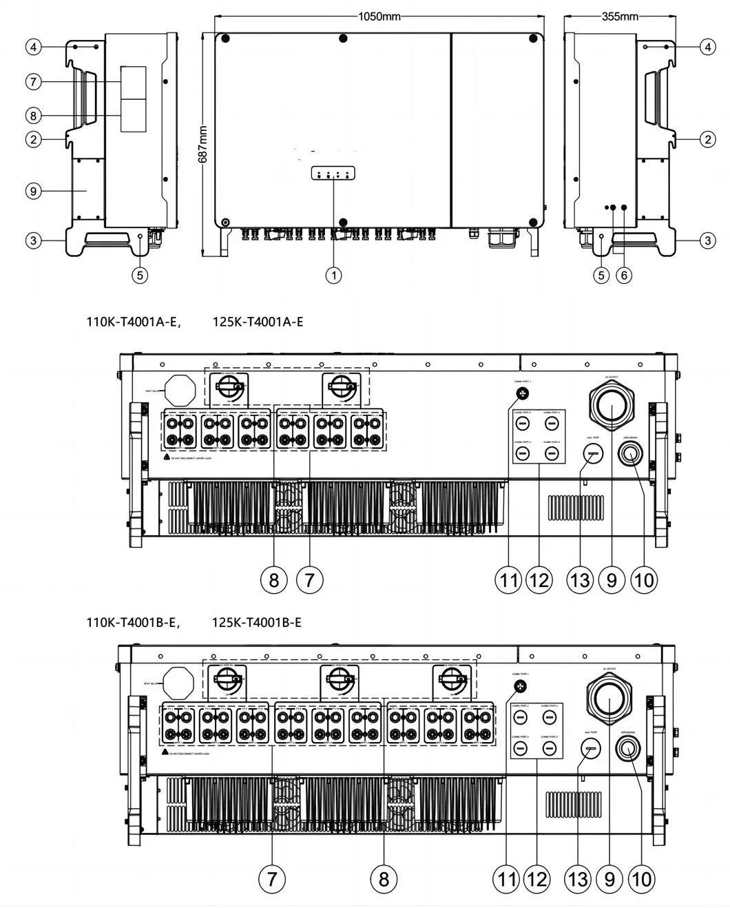 Green Storage Photovoltaic Solar Inverter Battery Manufacturers China 125kwthree-Phase 30kw Grid Tie Inverter