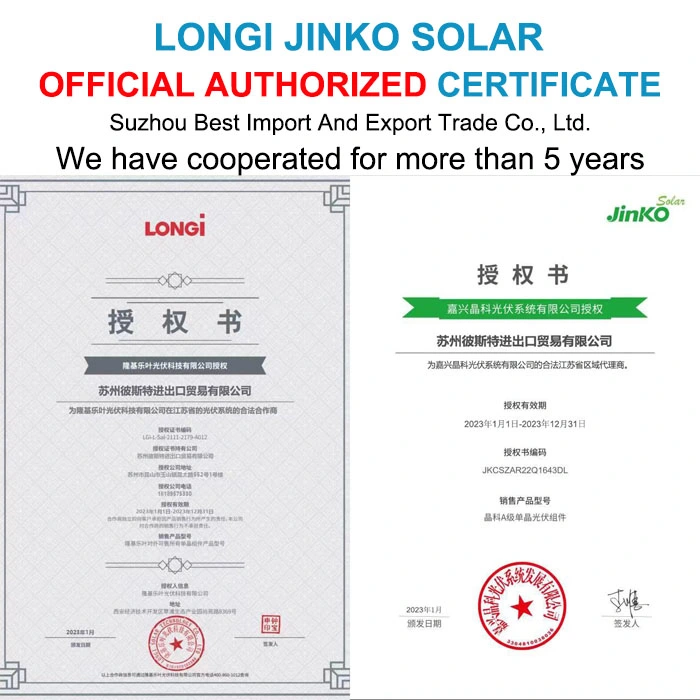 Jinko Tiger N-Type Solar Panels 565W 570 Watt Pannello Fotovoltaico 575 W 580W 585W Soler Solor Panel