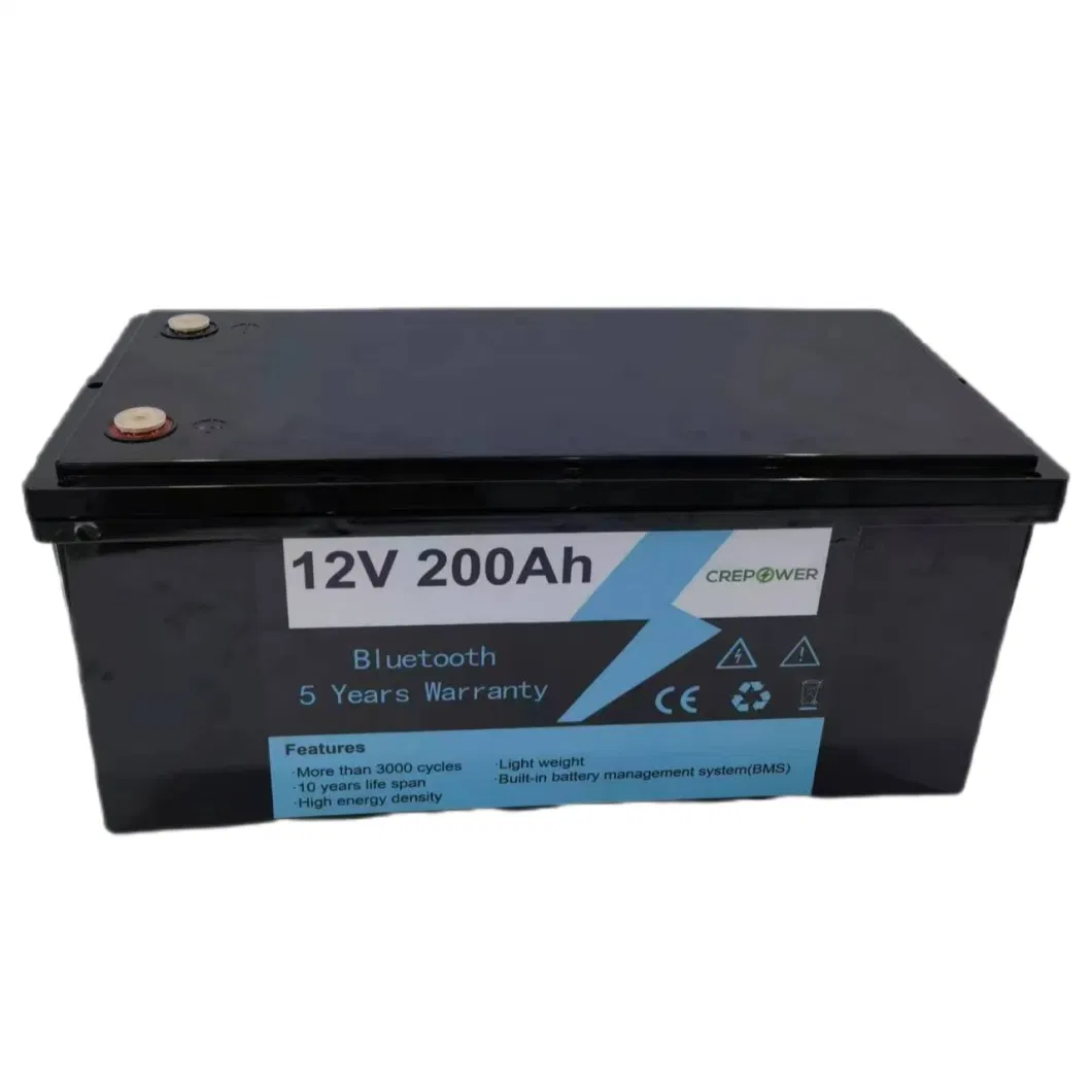 LiFePO4 China Manufacturer Replace AGM Gel 12.8V 200ah Solar Storage Car Battery