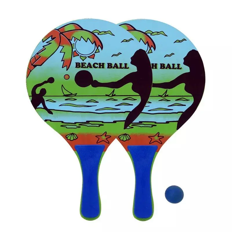 High Quality Cheap Price 38*24*0.8cm Color Printing MDF Wooden Beach Racket